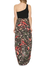 Load image into Gallery viewer, Printed one-shoulder dress
