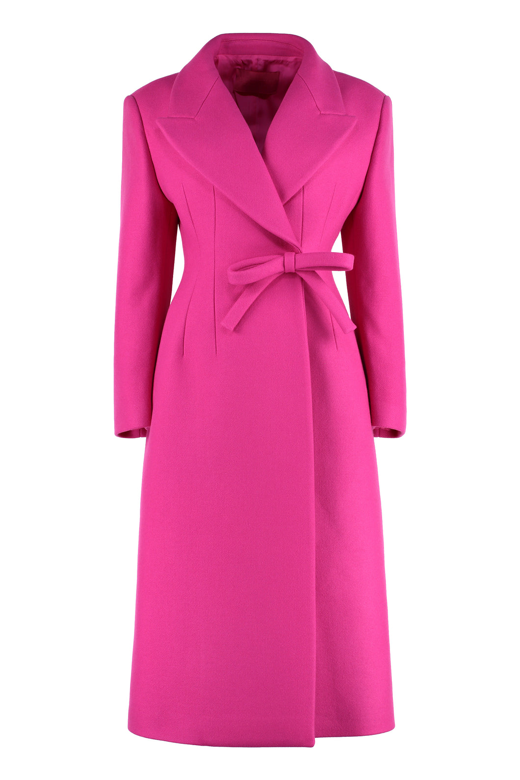 Double-breasted wool coat