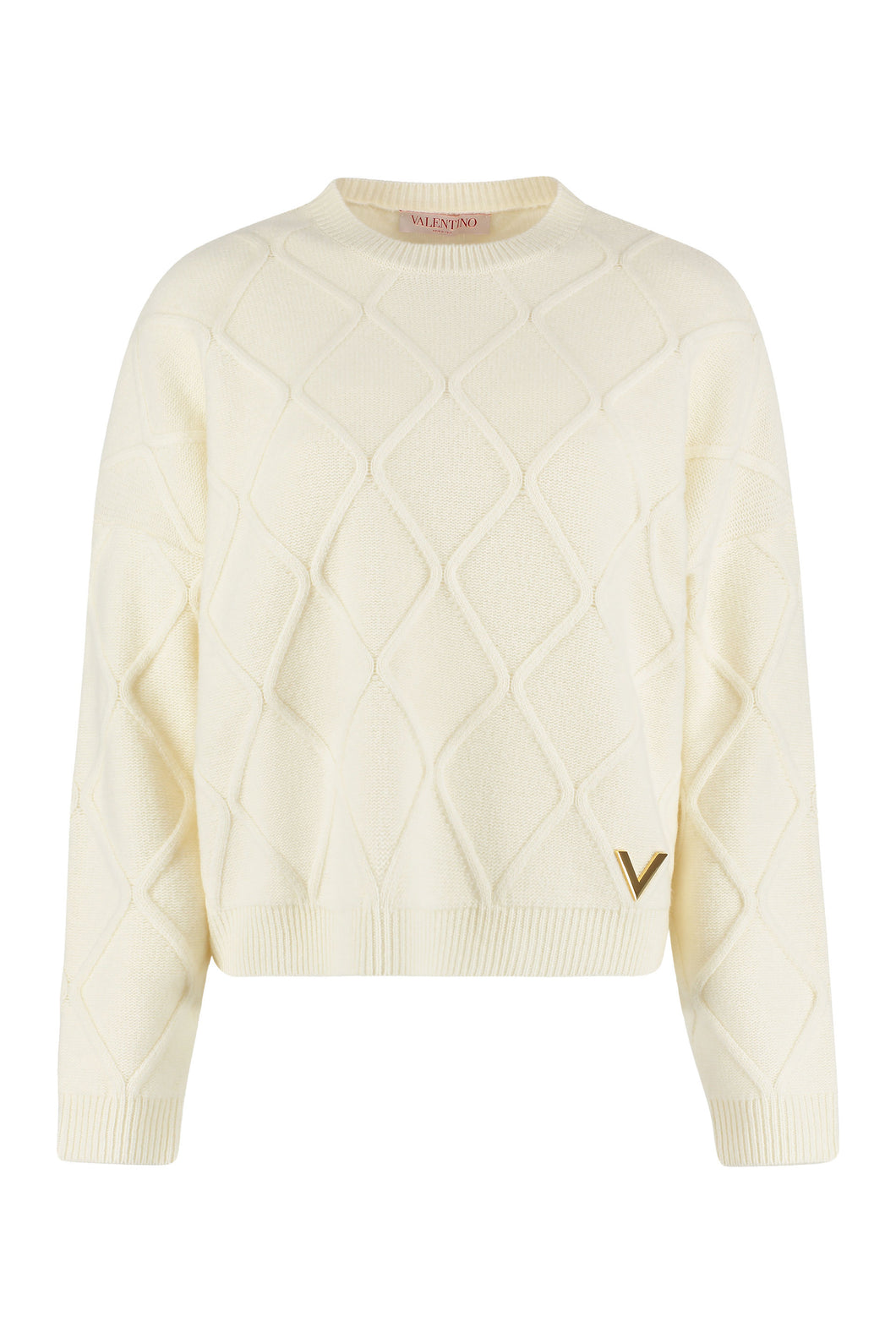 Virgin wool crew-neck sweater