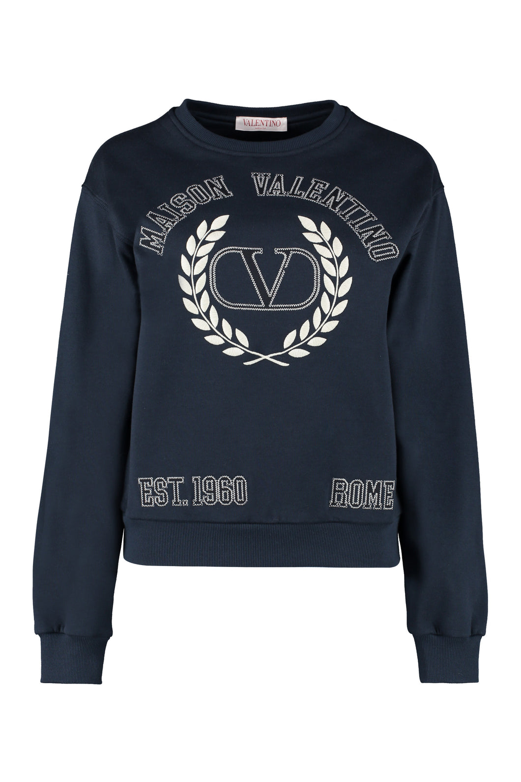 Embroidered cotton sweatshirt