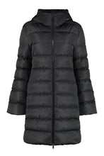 Load image into Gallery viewer, Dombes long hooded down jacket
