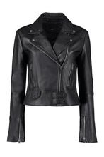 Load image into Gallery viewer, Leather biker jacket
