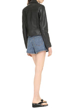 Load image into Gallery viewer, Leather biker jacket
