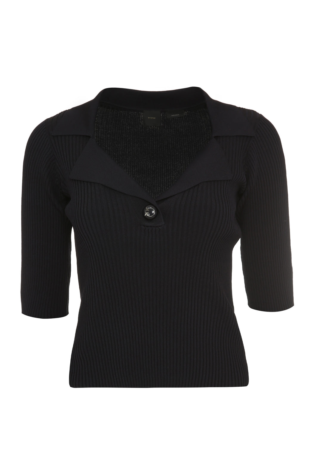 Murcia ribbed knit polo shirt
