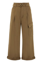 Load image into Gallery viewer, Page stretch cotton cargo trousers
