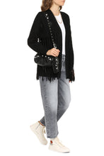 Load image into Gallery viewer, Klondike fringed cardigan
