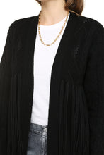 Load image into Gallery viewer, Klondike fringed cardigan
