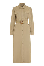 Load image into Gallery viewer, Belted cotton shirtdress
