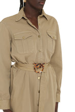 Load image into Gallery viewer, Belted cotton shirtdress

