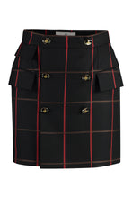 Load image into Gallery viewer, Check pattern wool skirt
