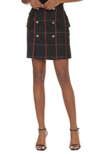 Load image into Gallery viewer, Check pattern wool skirt
