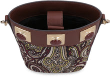 Load image into Gallery viewer, Globetrotter Jacquard fabric bucket bag
