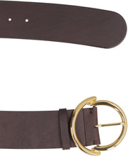 Load image into Gallery viewer, Round-buckle leather belt

