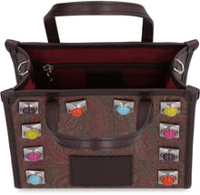 Load image into Gallery viewer, Globetrotter mini tote bag with studs
