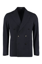Load image into Gallery viewer, Double-breasted virgin wool jacket
