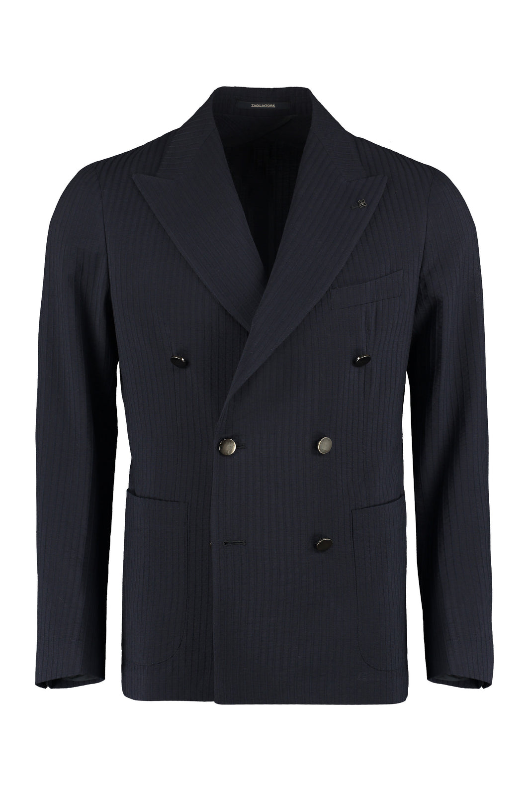 Double-breasted virgin wool jacket