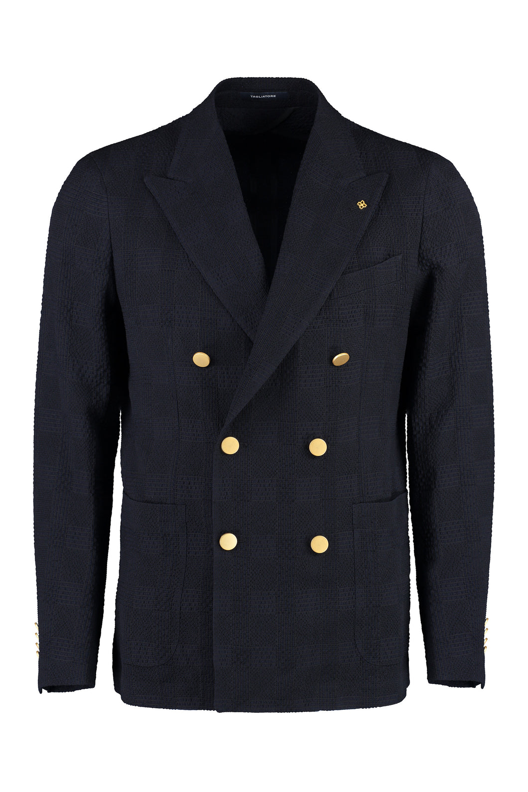 Virgin wool double-breasted jacket