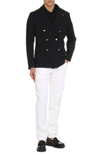 Load image into Gallery viewer, Virgin wool double-breasted jacket
