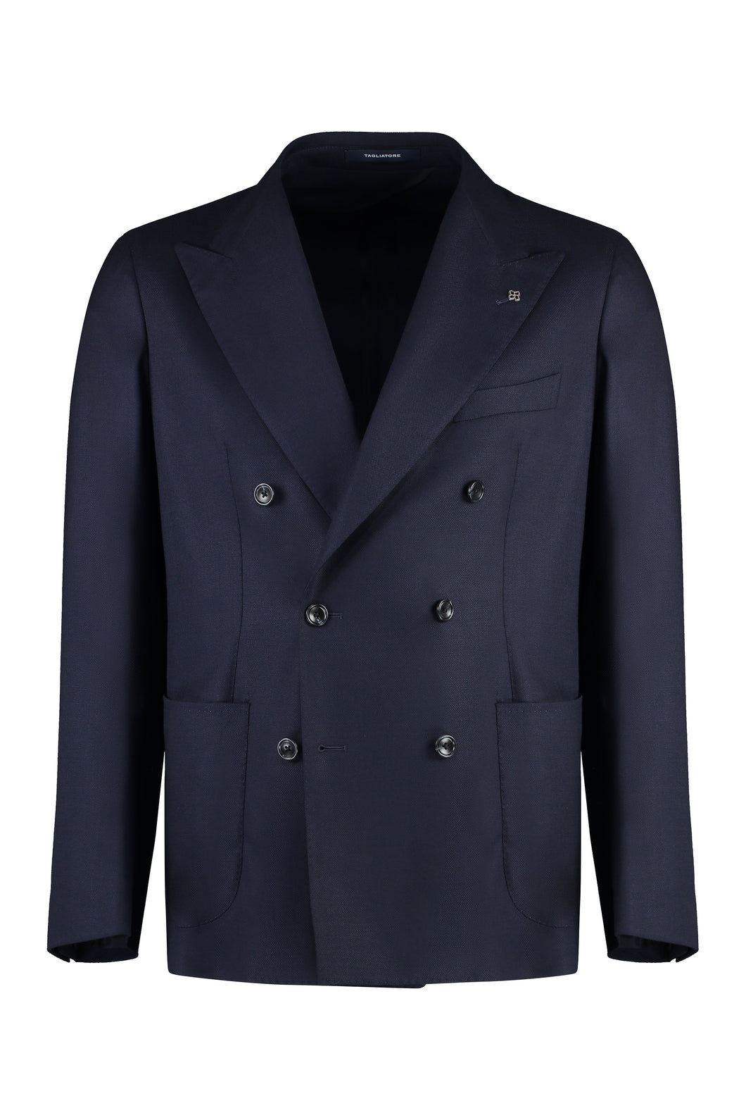 Double-breasted virgin wool jacket