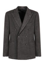 Load image into Gallery viewer, Double-breasted wool blend jacket
