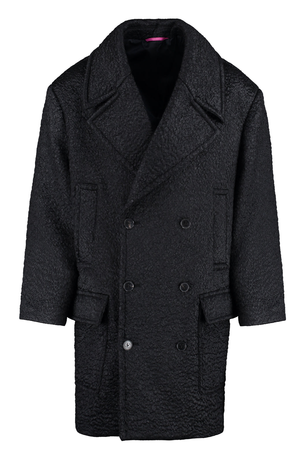 Wool blend double-breasted coat
