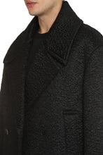 Load image into Gallery viewer, Wool blend double-breasted coat
