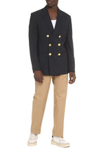 Load image into Gallery viewer, Wool blend double-breasted jacket
