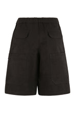 Load image into Gallery viewer, Cotton cargo bermuda shorts
