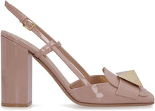 Load image into Gallery viewer, Valentino Garavani - One Stud patent leather slingback pumps

