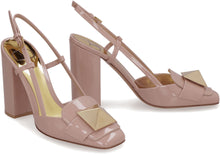 Load image into Gallery viewer, Valentino Garavani - One Stud patent leather slingback pumps
