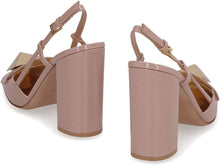 Load image into Gallery viewer, Valentino Garavani - One Stud patent leather slingback pumps
