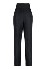 Load image into Gallery viewer, High-waist tapered-fit trousers
