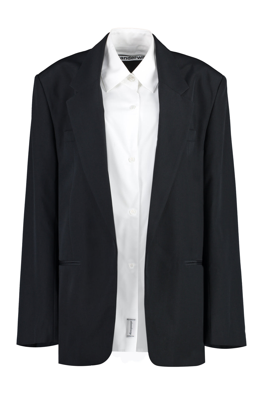 Wool blend blazer