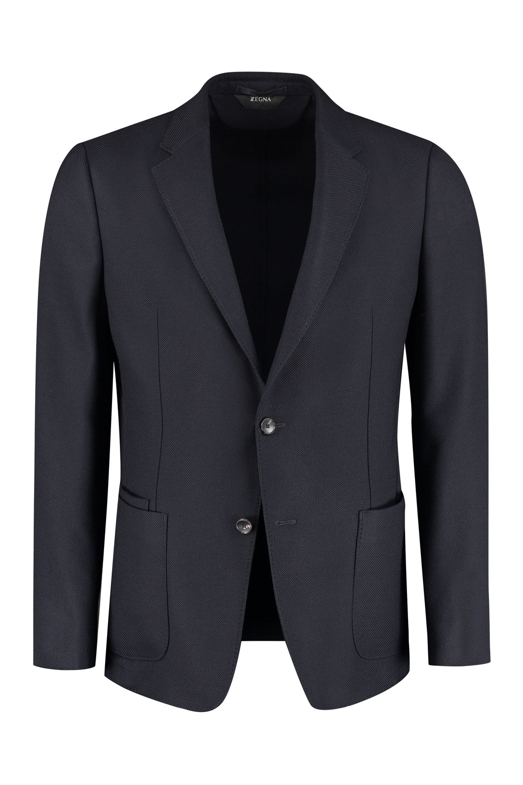Wool single-breasted blazer