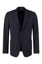 Load image into Gallery viewer, Wool single-breasted blazer

