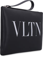 Load image into Gallery viewer, Valentino Garavani - VLTN leather flat pouch
