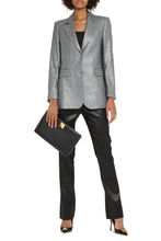 Load image into Gallery viewer, Violante lurex wool-blend blazer
