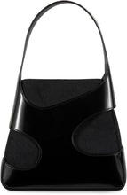 Load image into Gallery viewer, Leather and canvas shoulder bag
