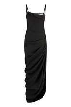 Load image into Gallery viewer, Saudade Draped asymmetric dress

