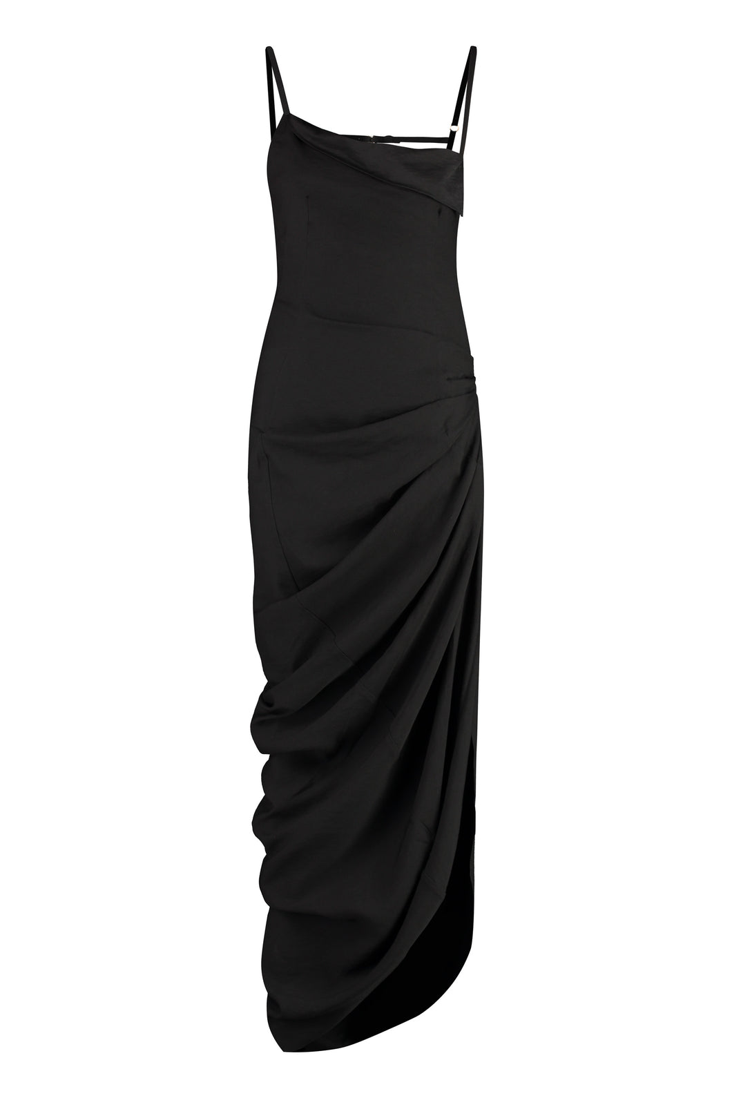 Saudade Draped asymmetric dress