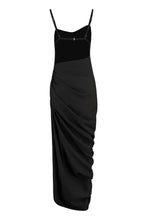 Load image into Gallery viewer, Saudade Draped asymmetric dress

