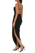 Load image into Gallery viewer, Saudade Draped asymmetric dress

