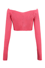 Load image into Gallery viewer, Pralu ribbed cropped cardigan
