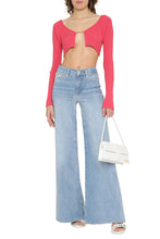Load image into Gallery viewer, Pralu ribbed cropped cardigan
