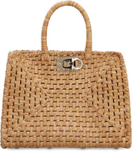 Load image into Gallery viewer, Studio Box raffia handbag
