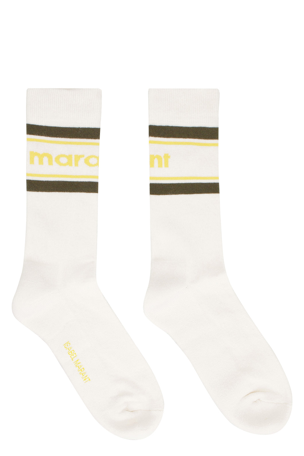 Logo cotton blend socks