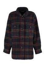 Load image into Gallery viewer, Harveli checked wool blend coat
