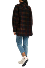 Load image into Gallery viewer, Harveli checked wool blend coat
