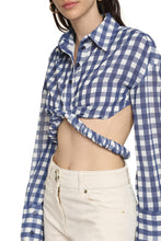 Load image into Gallery viewer, Gingham motif shirt
