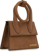 Load image into Gallery viewer, Le Chiquito Noeud suede handbag
